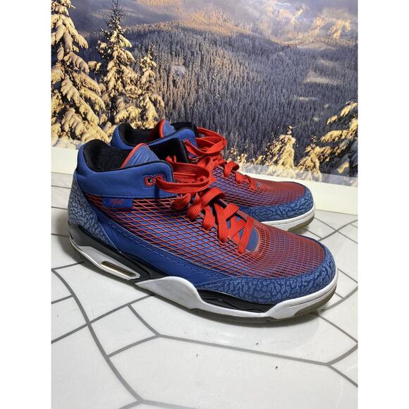 Nike Air Jordan Flight Club 80 Mens Basketball Shoes 599583-401 Blue Red 13 main image 9